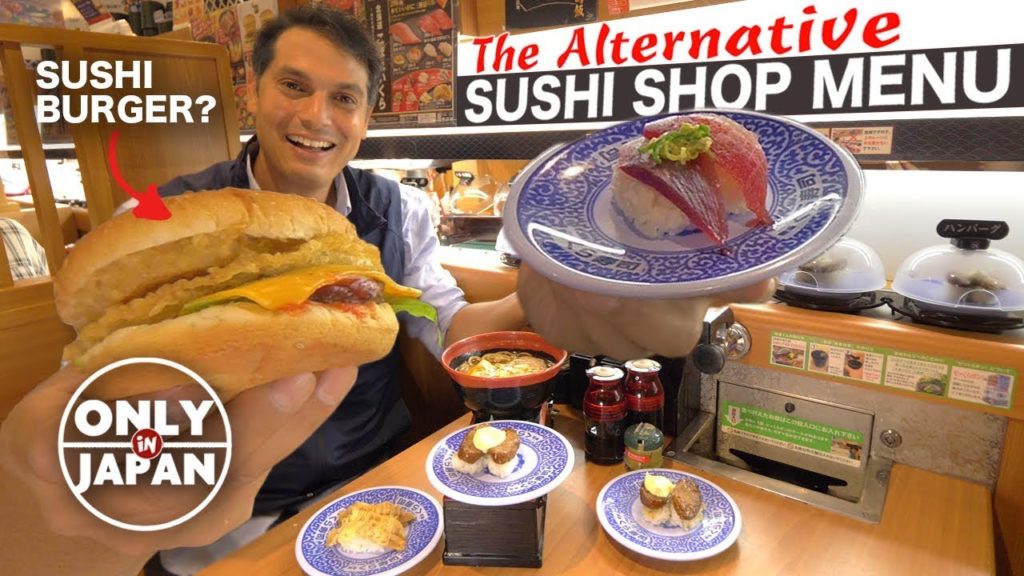 Japanese Conveyor Belt Sushi Menu – Cheese Burgers, Steak, Ramen?